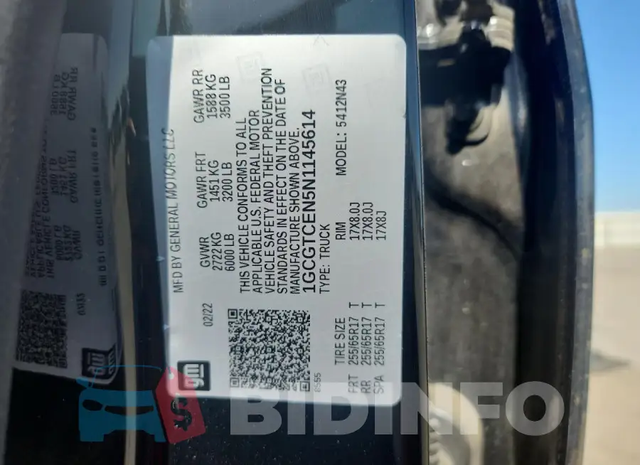 1GCGTCEN5N1145614 Photo# 12