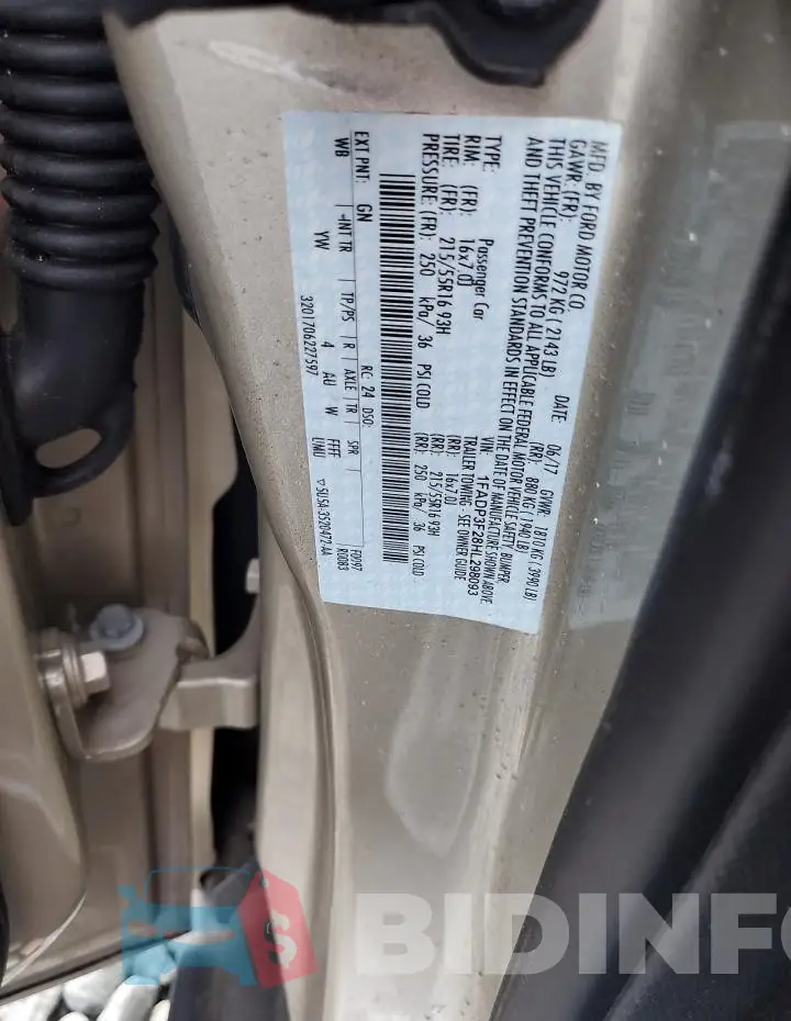 1FADP3F28HL298093 Photo# 12