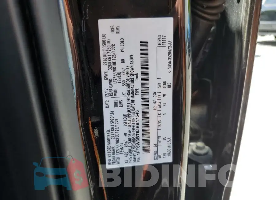 1FT8W3BT8JEB17548 Photo# 12