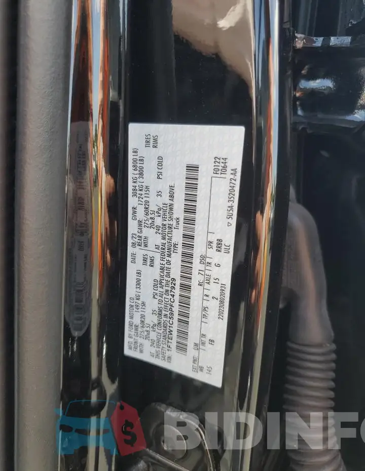 1FTEW1C59PFC47929 Photo# 12