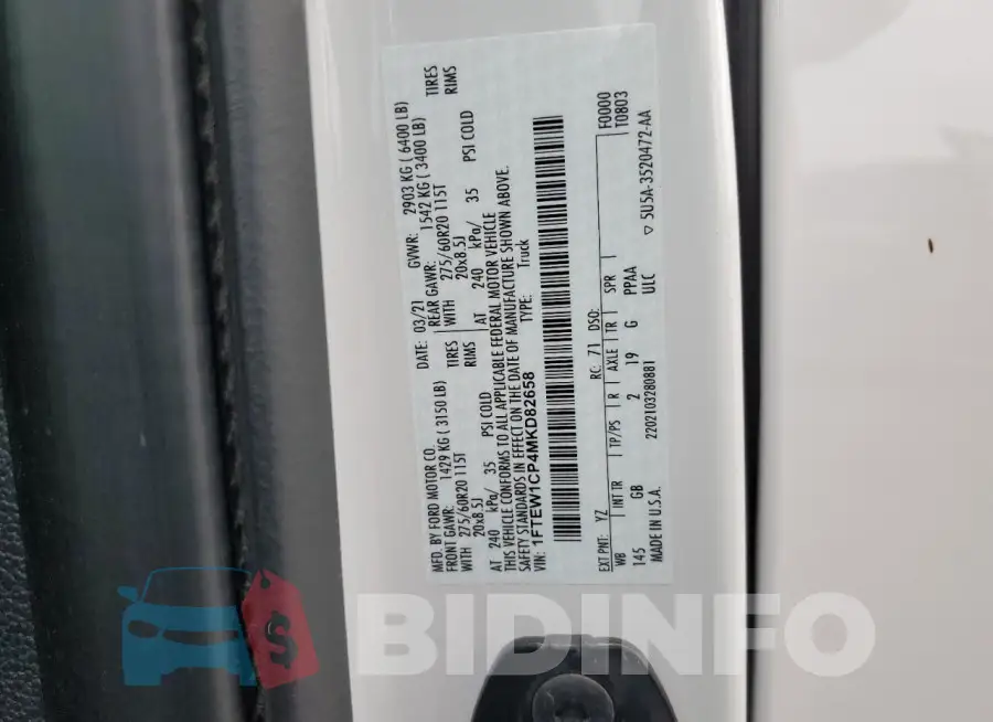 1FTEW1CP4MKD82658 Photo# 13