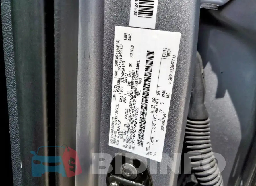 1FTEW1CP4NKD75422 Photo# 12