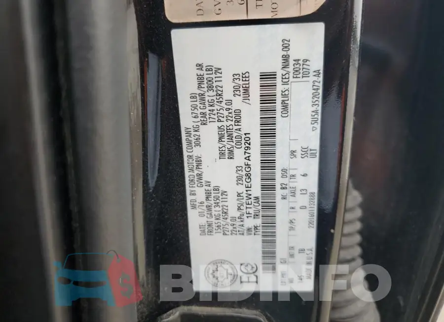 1FTEW1EG8GFA79201 Photo# 12