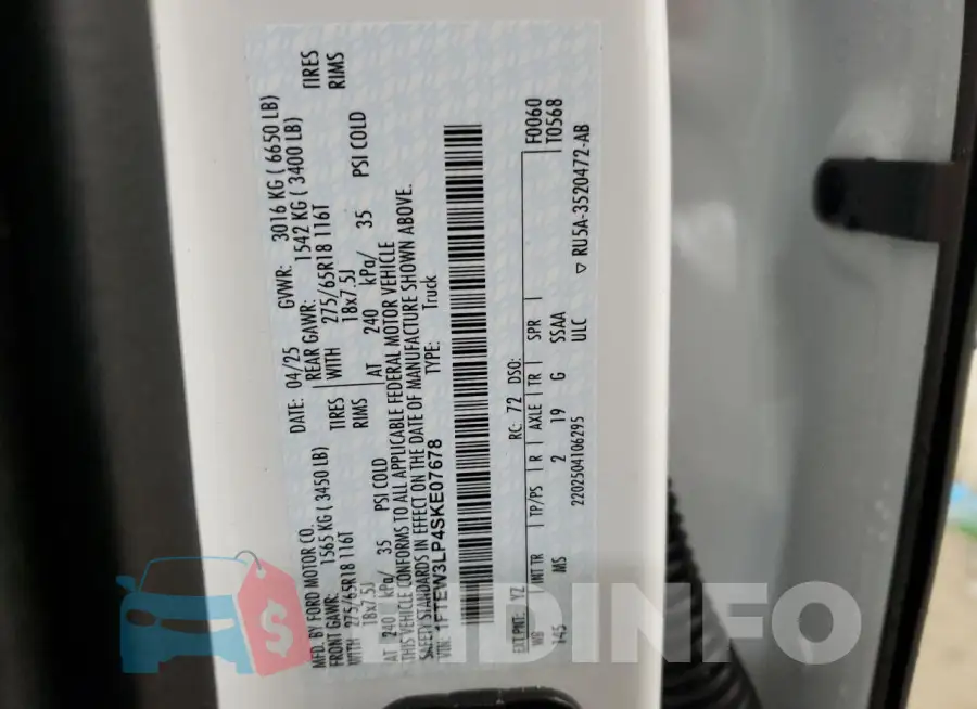 1FTEW3LP4SKE07678 Photo# 12