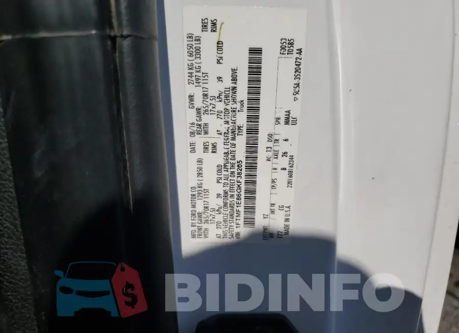 1FTMF1E86GKF38205 Photo# 12