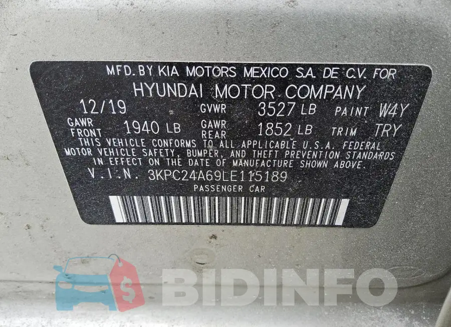 3KPC24A69LE115189 Photo# 12