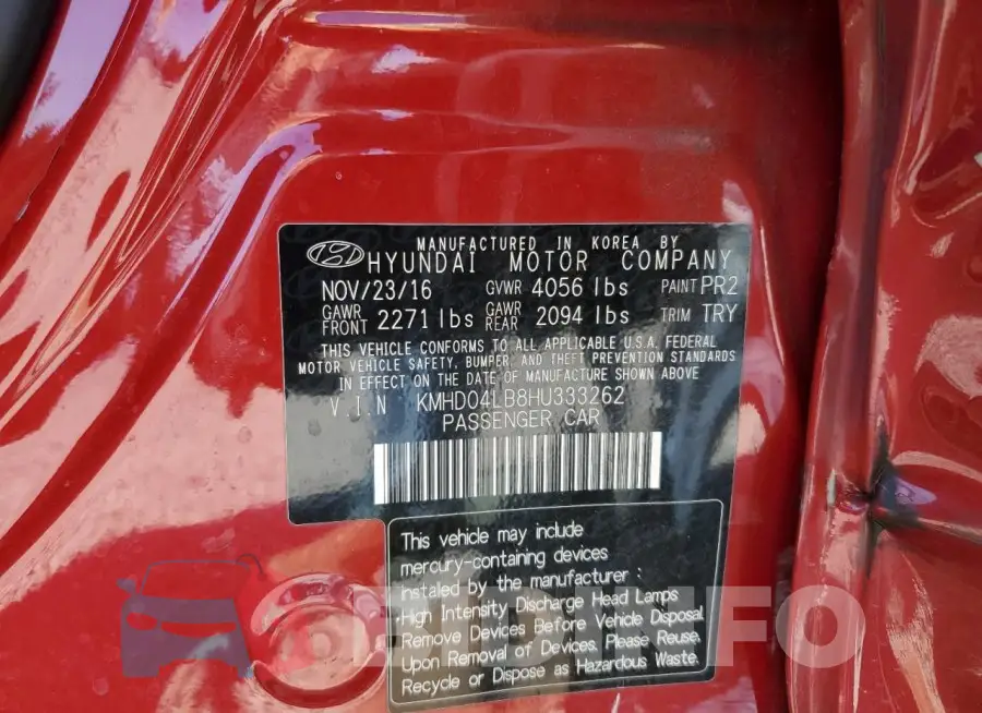 KMHD04LB8HU333262 Photo# 12
