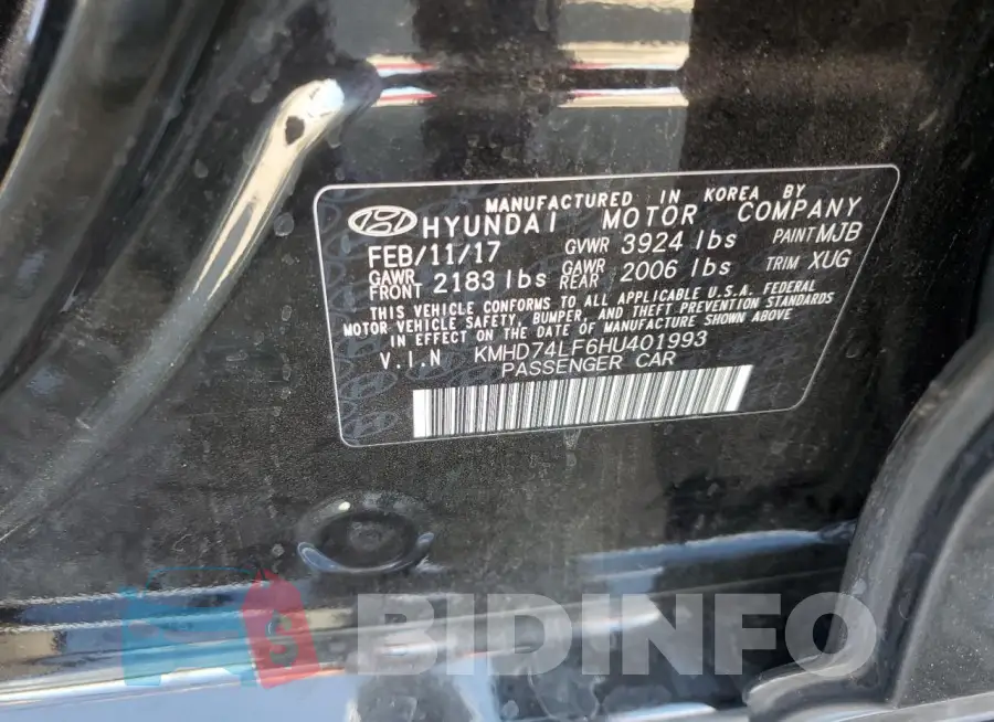 KMHD74LF6HU401993 Photo# 12