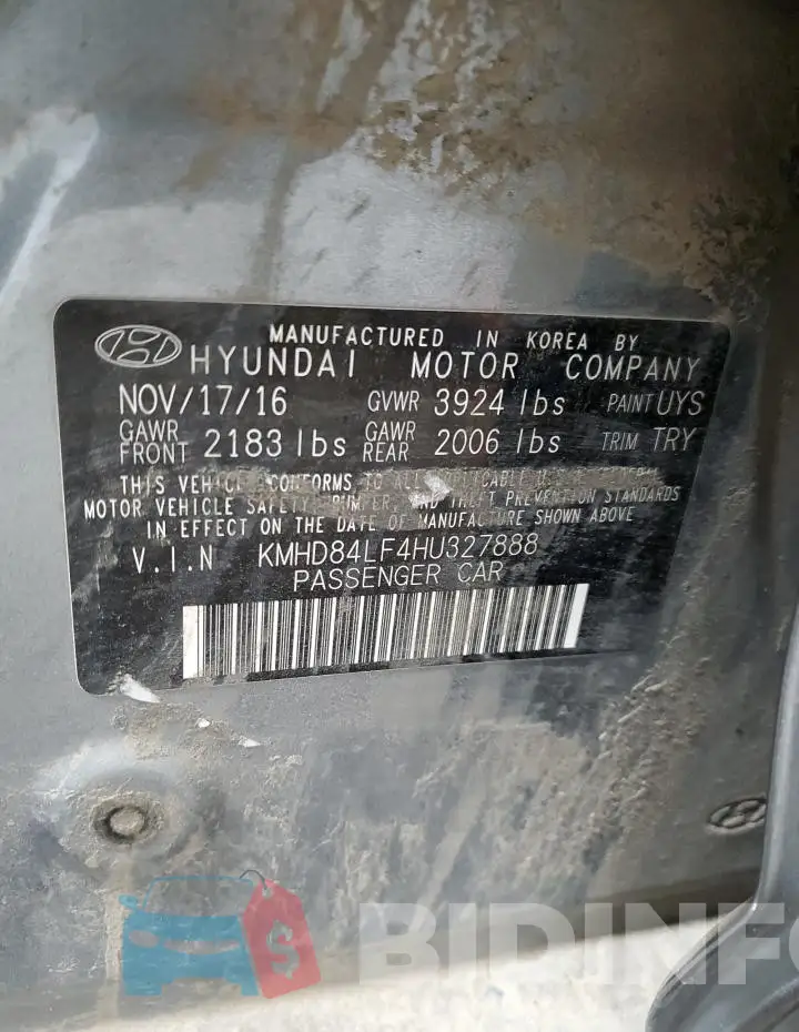 KMHD84LF4HU327888 Photo# 12