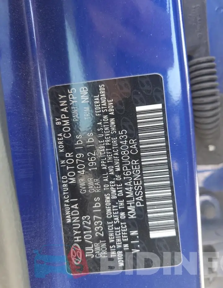 KMHLM4AJ6PU080435 Photo# 12