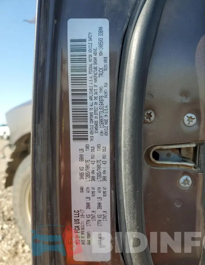 1C6RR7FT3JS164976 Photo# 13