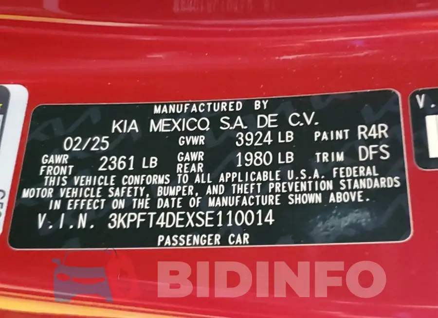 3KPFT4DEXSE110014 Photo# 13