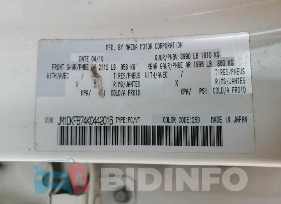 JM1DKFB74K0442016 Photo# 12