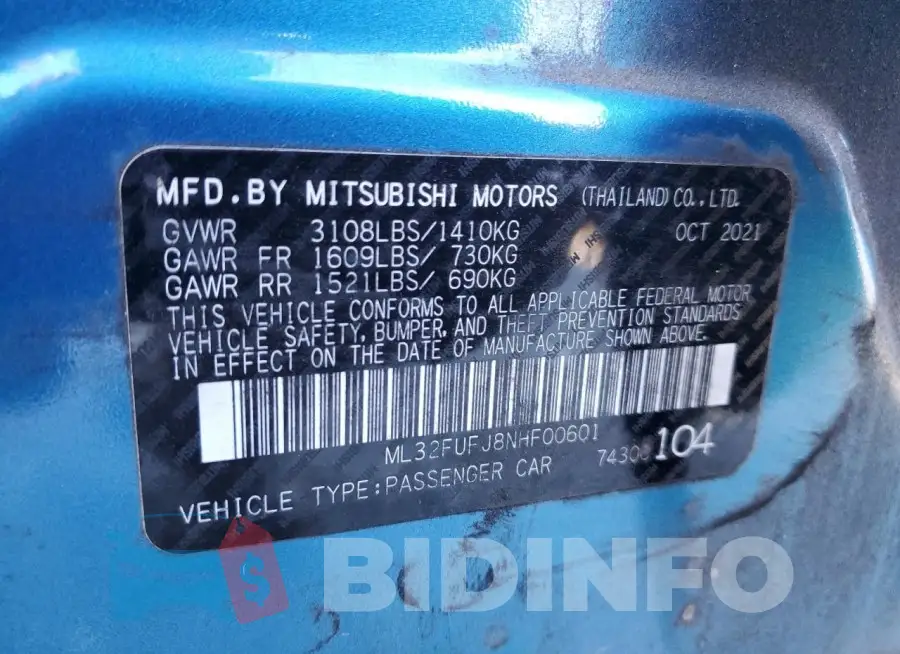 ML32FUFJ8NHF00601 Photo# 12