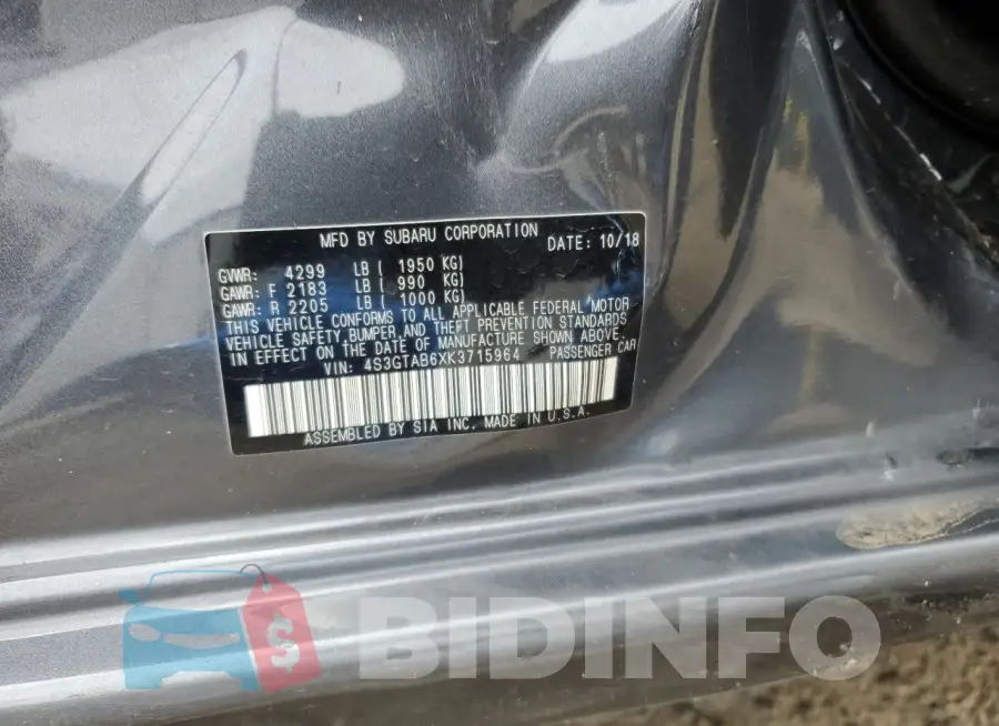 4S3GTAB6XK3715964 Photo# 12