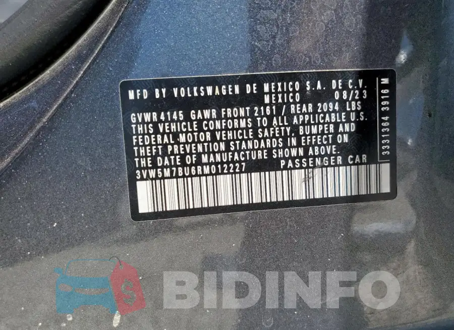 3VW5M7BU6RM012227 Photo# 12