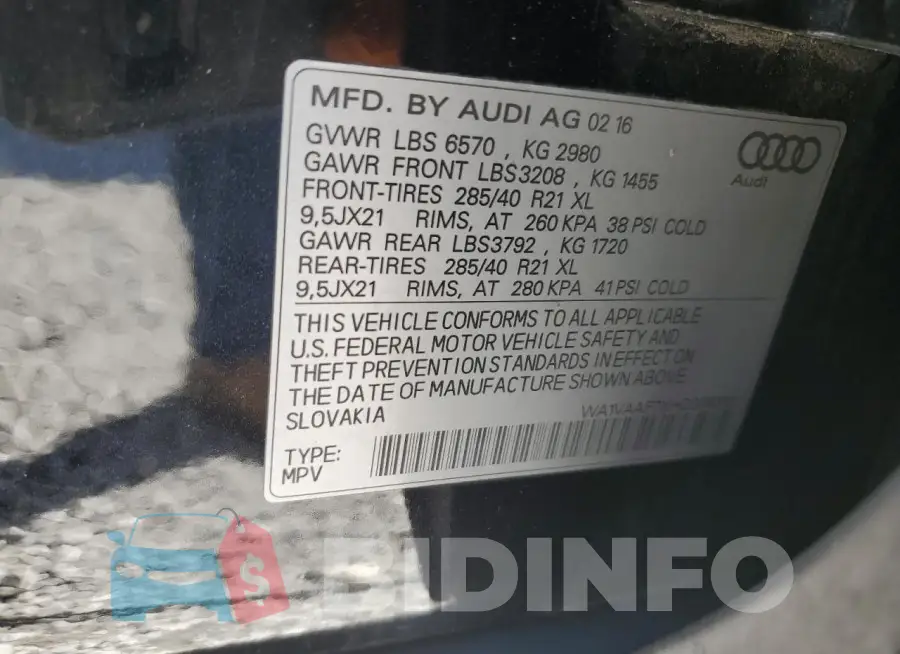 WA1VAAF7XHD008313 Photo# 13