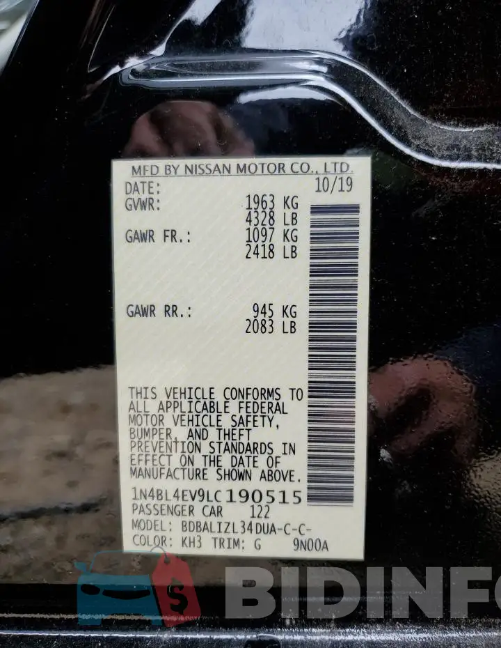 1N4BL4EV9LC190515 Photo# 12
