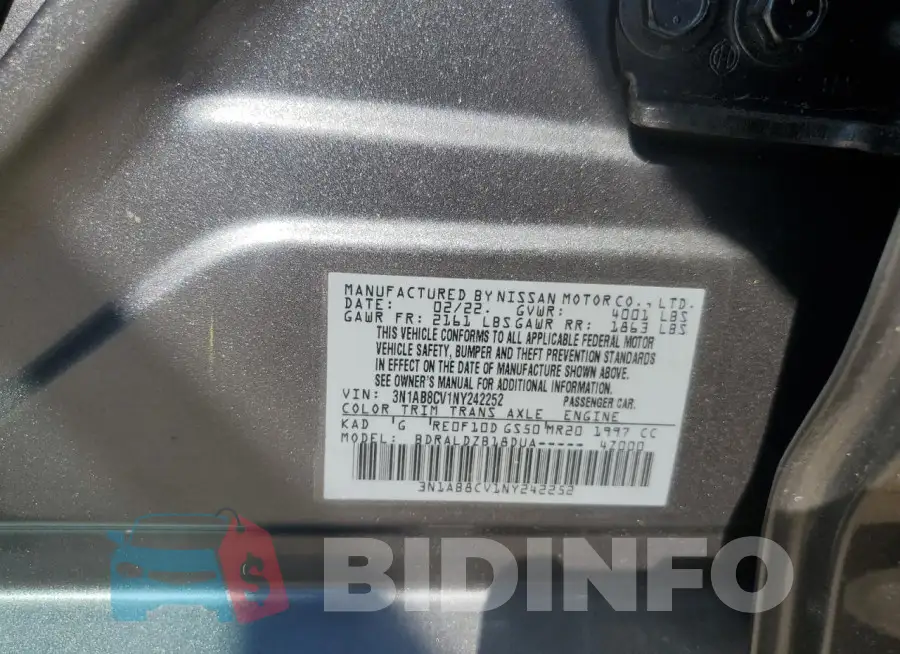 3N1AB8CV1NY242252 Photo# 12