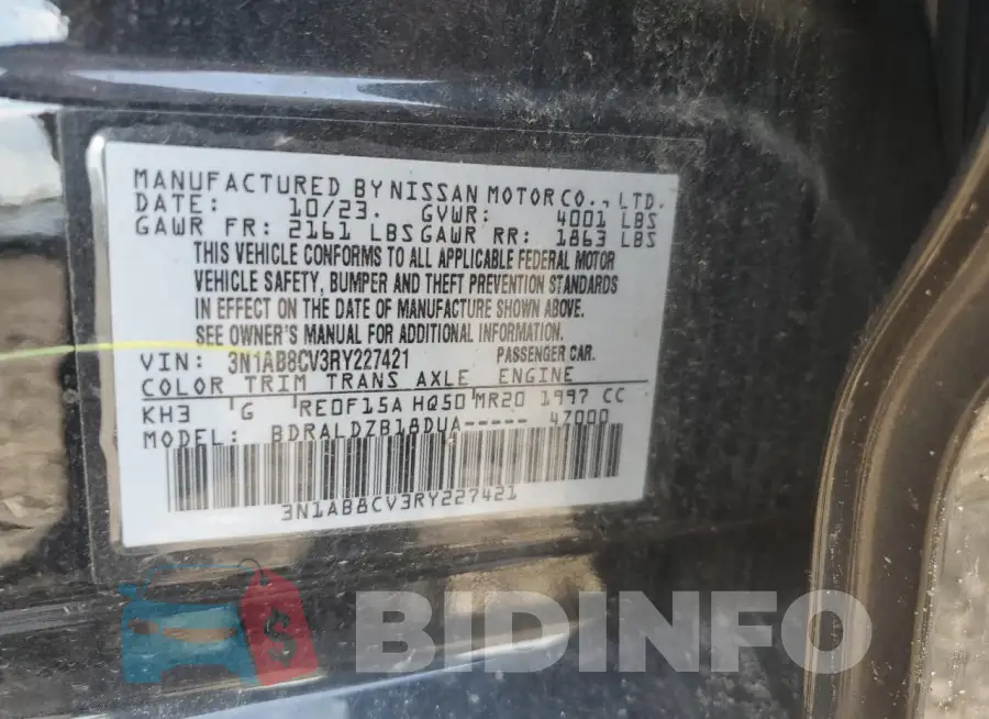 3N1AB8CV3RY227421 Photo# 12
