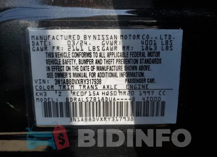 3N1AB8DVXRY317938 Photo# 12