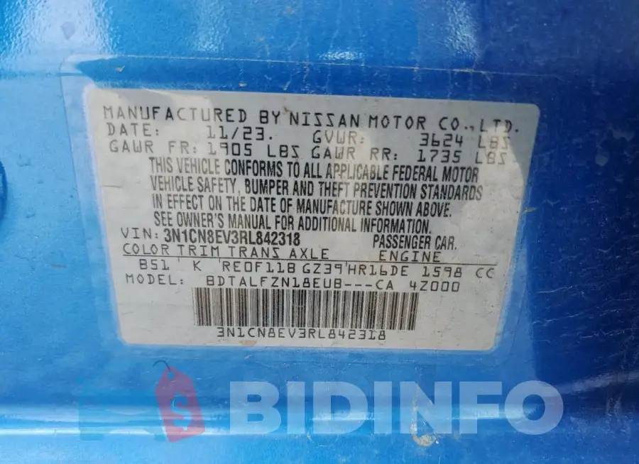 3N1CN8EV3RL842318 Photo# 12
