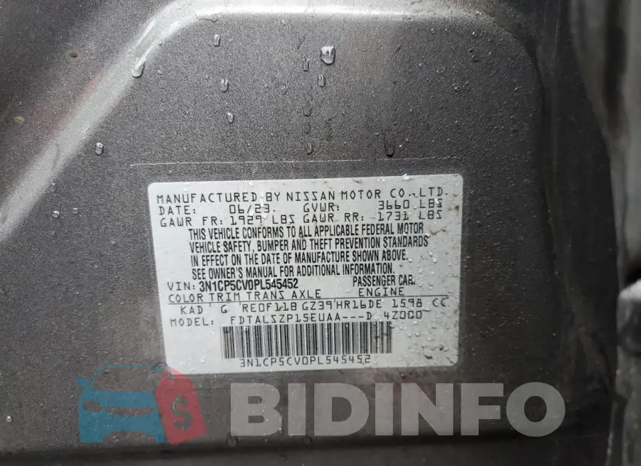 3N1CP5CV0PL545452 Photo# 13