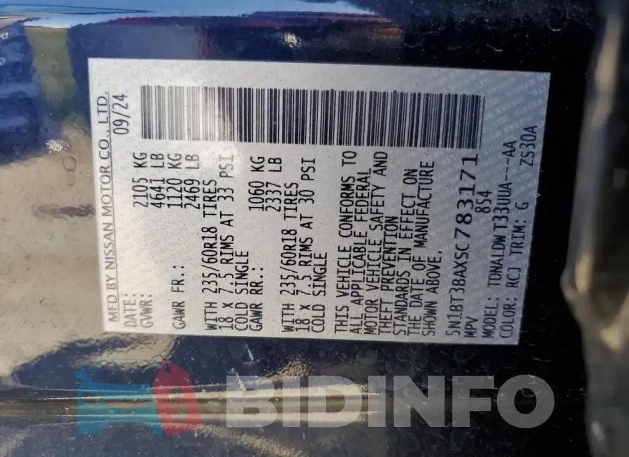 5N1BT3BAXSC783171 Photo# 13