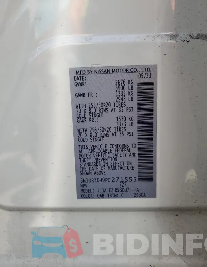 5N1DR3DH9PC271555 Photo# 13