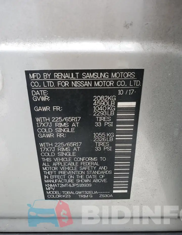 KNMAT2MT4JP518939 Photo# 13