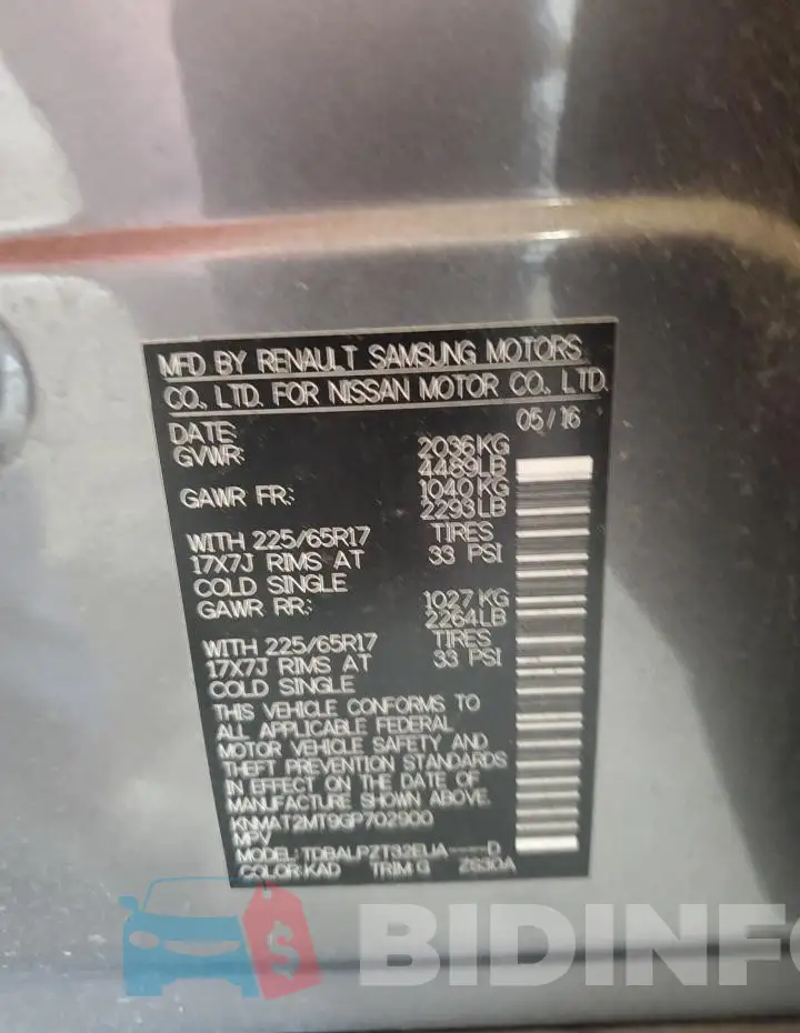 KNMAT2MT9GP702900 Photo# 13