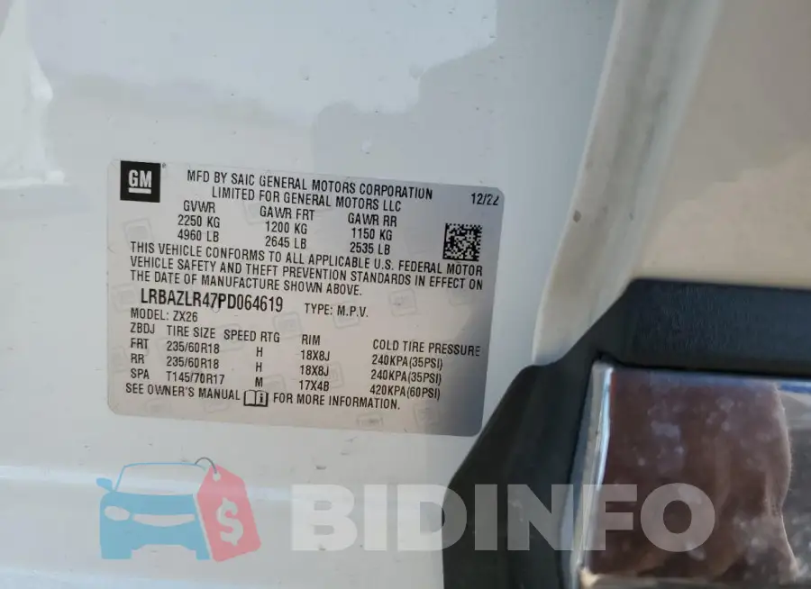 LRBAZLR47PD064619 Photo# 12