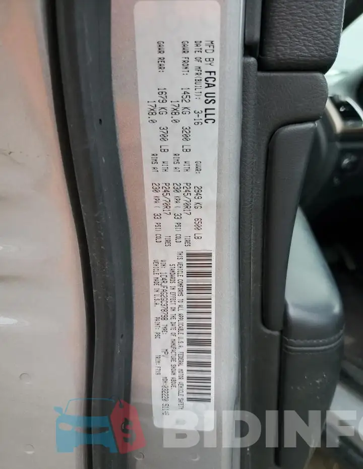 1C4RJFAG2GC378798 Photo# 12