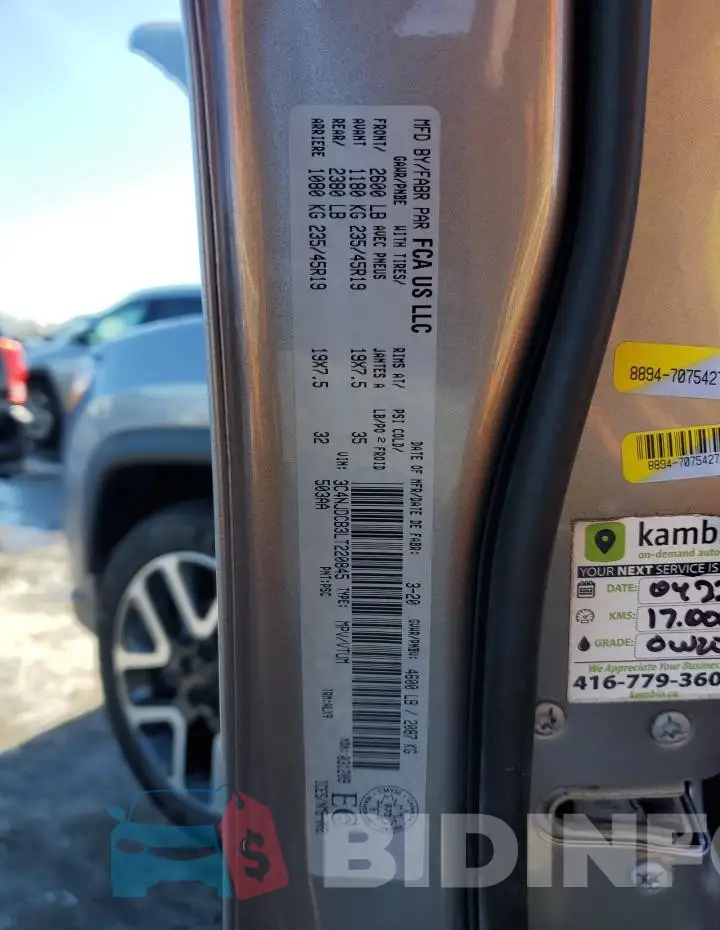 3C4NJDCB3LT220845 Photo# 13