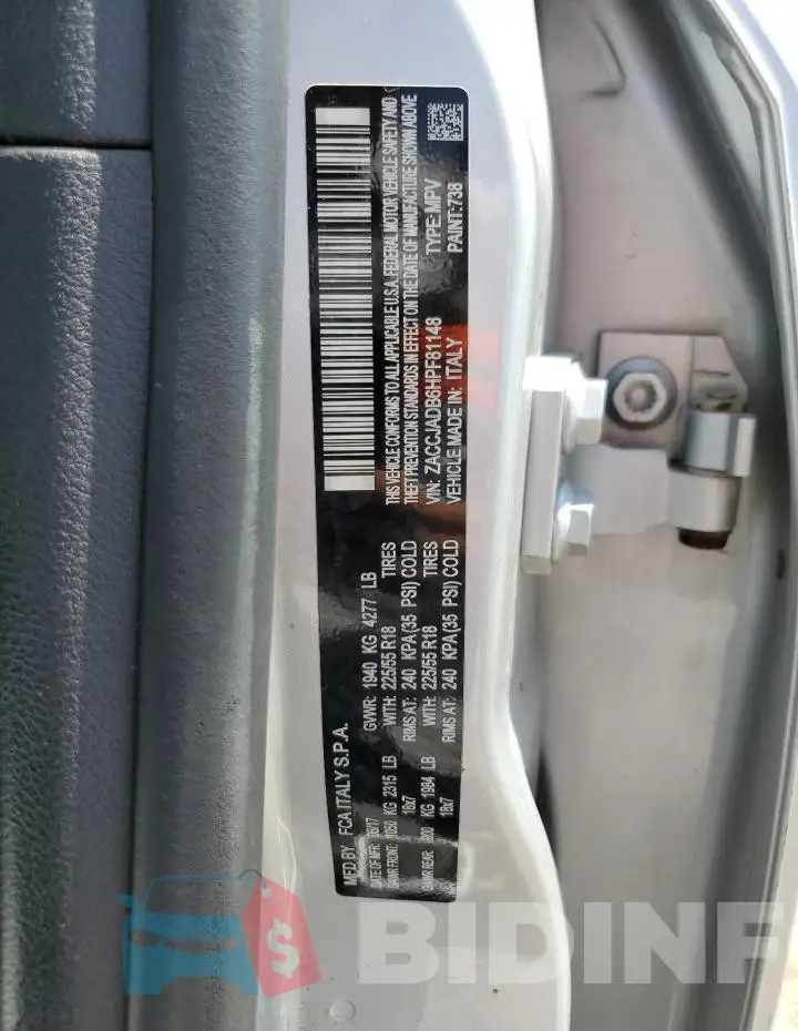 ZACCJADB6HPF81148 Photo# 14