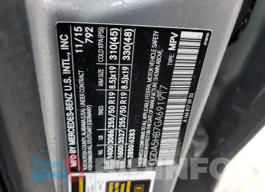 4JGDA5HB7GA691917 Photo# 13