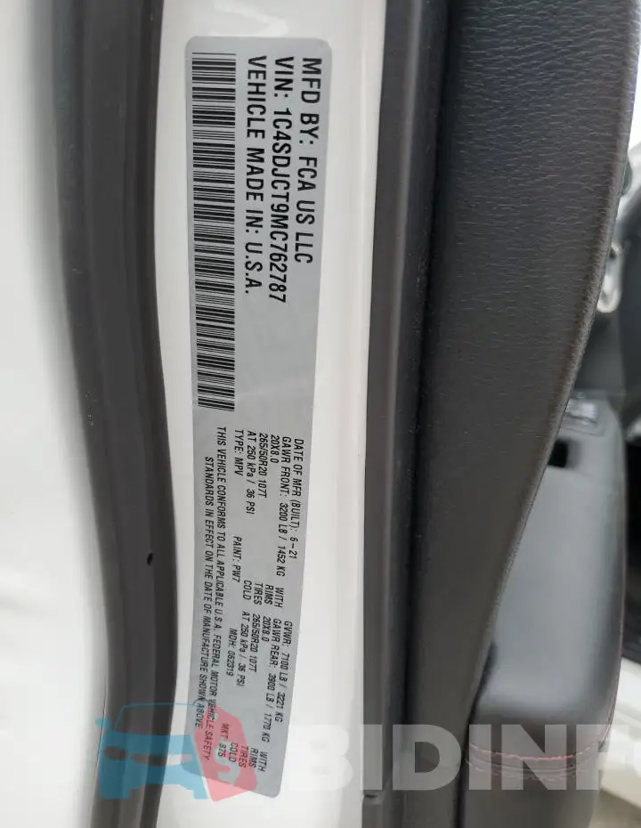 1C4SDJCT9MC762787 Photo# 14