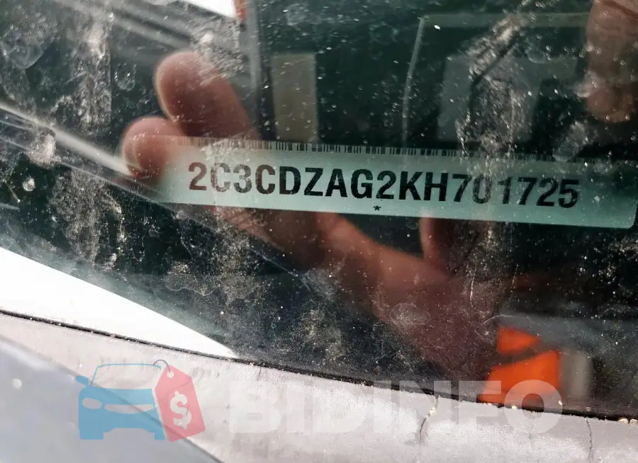 2C3CDZAG2KH701725 Photo# 13