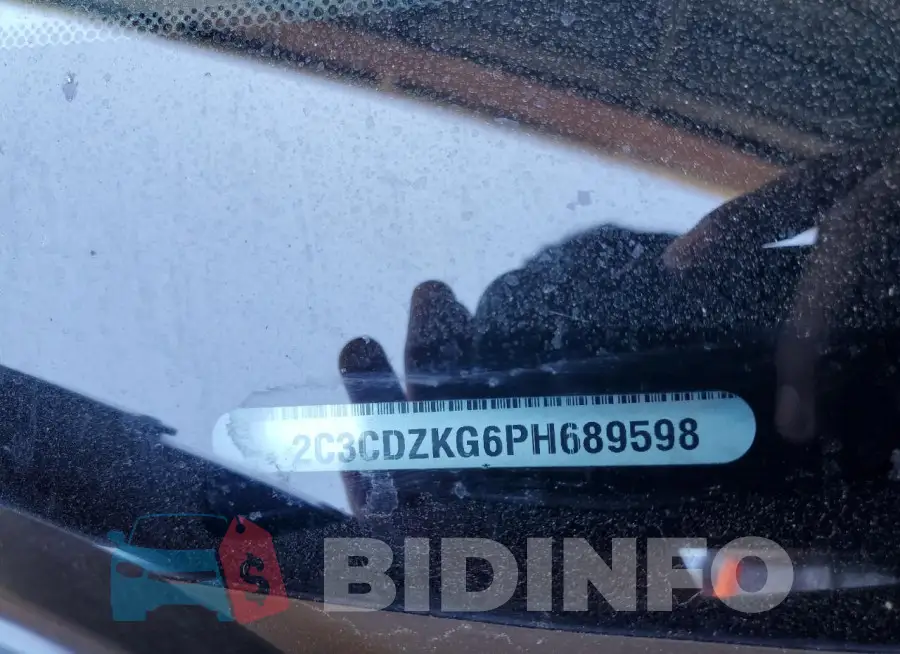 2C3CDZKG6PH689598 Photo# 13