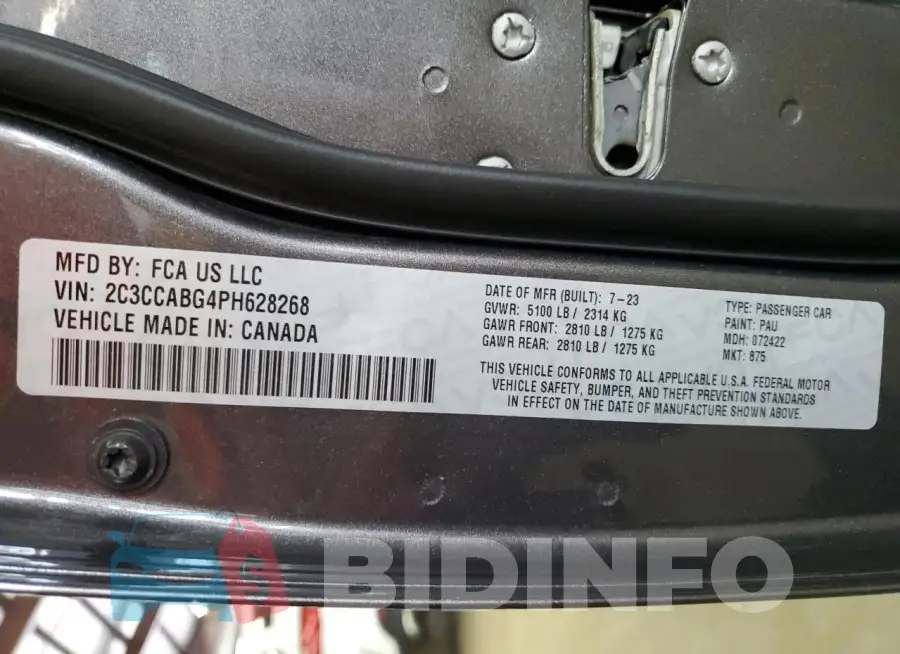 2C3CCABG4PH628268 Photo# 13