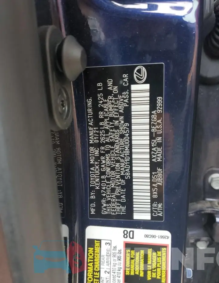 58AD11D18MU004579 Photo# 13