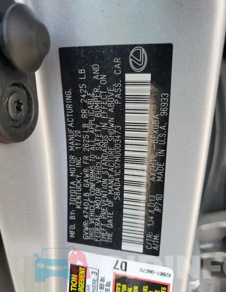 58ADA1C17MU003473 Photo# 13