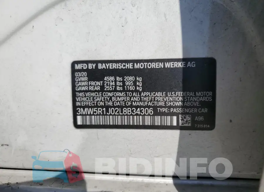 3MW5R1J02L8B34306 Photo# 12