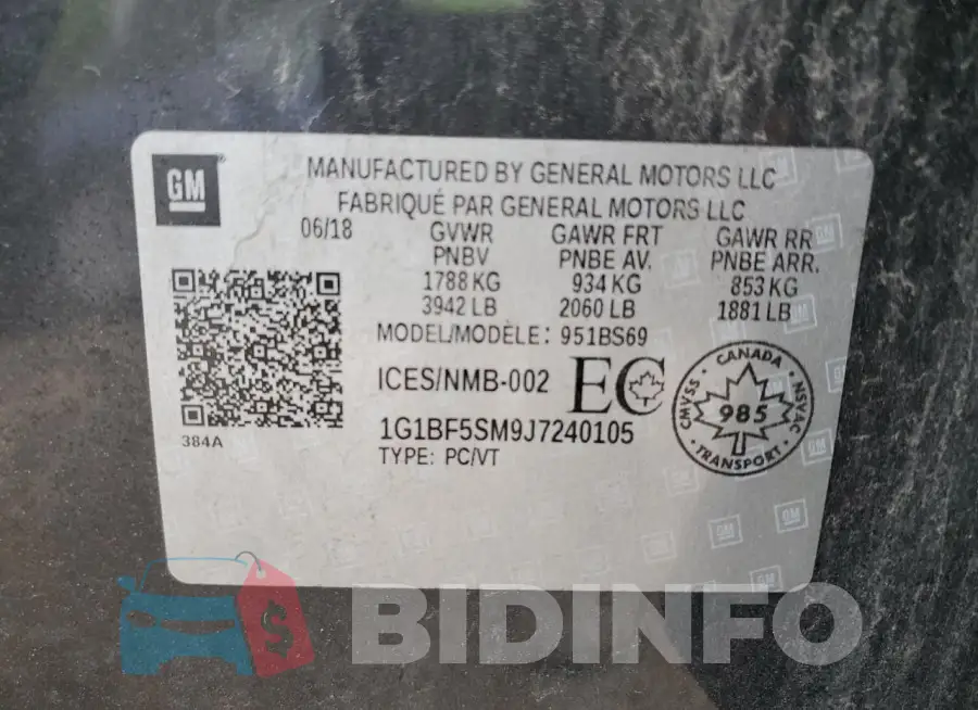 1G1BF5SM9J7240105 Photo# 12