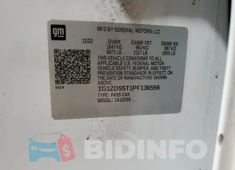 1G1ZD5ST1PF136556 Photo# 13