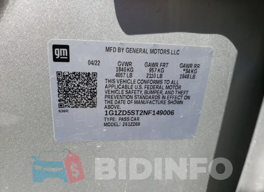 1G1ZD5ST2NF149006 Photo# 12