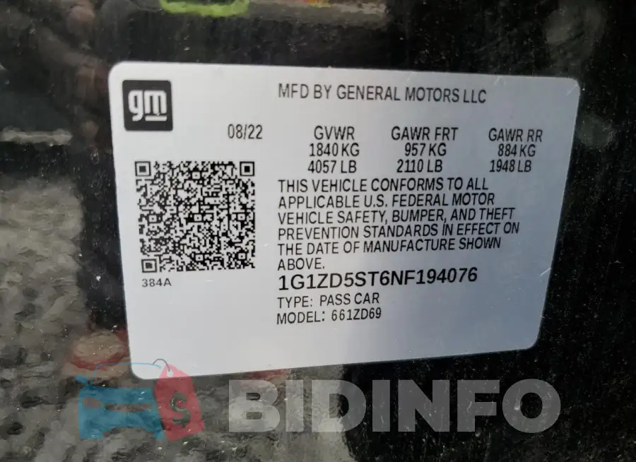 1G1ZD5ST6NF194076 Photo# 12