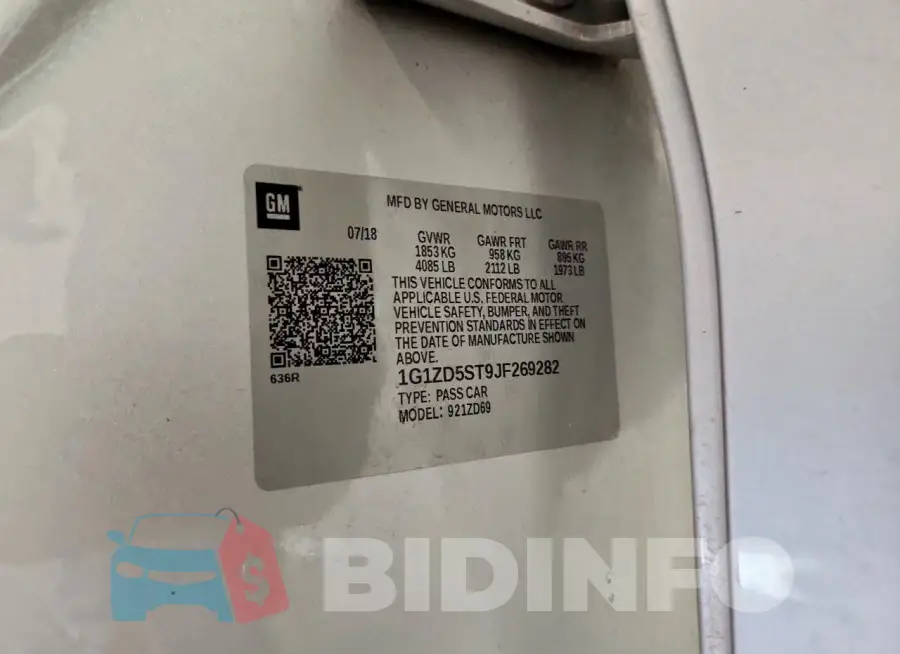 1G1ZD5ST9JF269282 Photo# 12