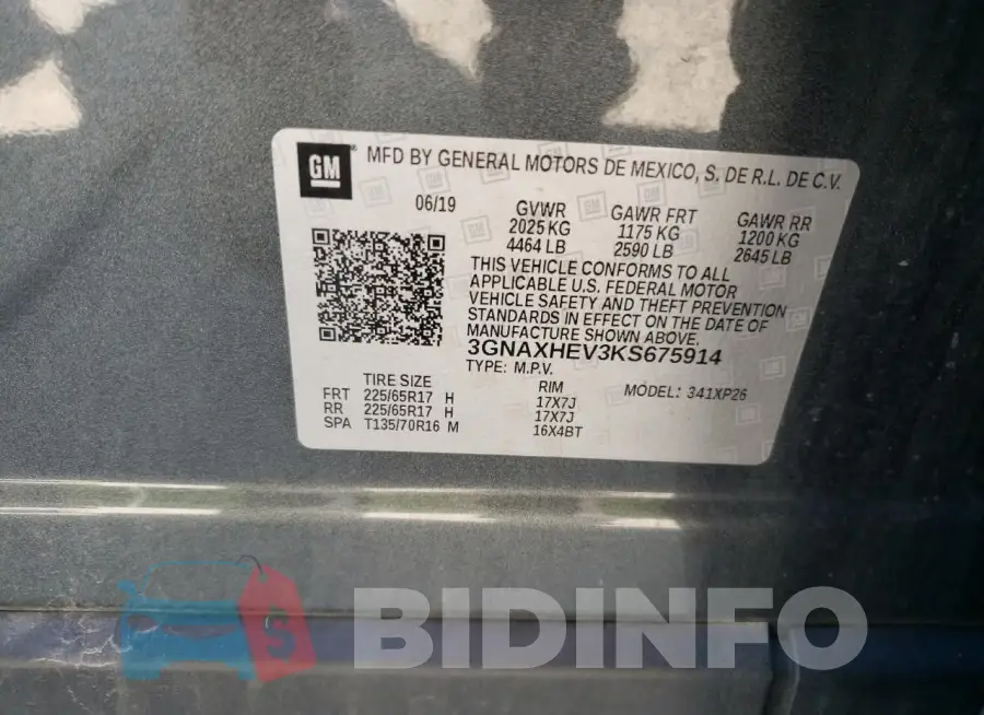 3GNAXHEV3KS675914 Photo# 13