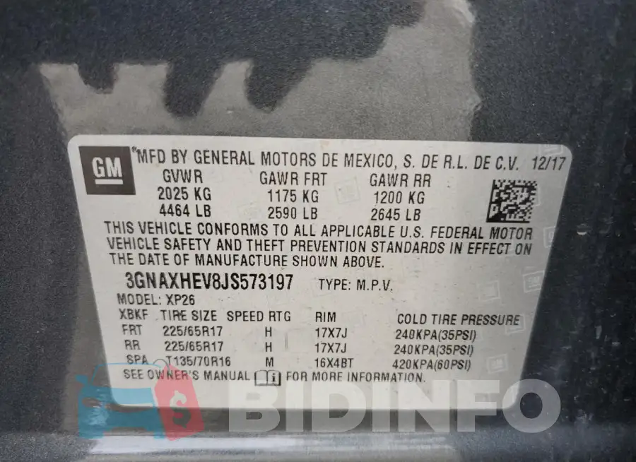 3GNAXHEV8JS573197 Photo# 13